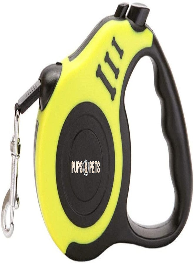 Pups&Pets Dog Leash 3M/5M Retractable Dog Leash Automatic Flexible Dog Puppy Cat Traction Rope Belt Dog Leash, Yellow, Length 5M, Weight of Pet 15 Kg - Image 1